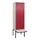 PBM-locker met bank,HxBxD 2120x600x815mm,2vak,vak B 300mm,cil.-slot