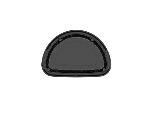 Afvalbak Urban half rond 80 Liter Mat RVS
