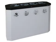 afvalverzamelstation,4x45l,HxBxD 830x1200x355mm,4opening(en)