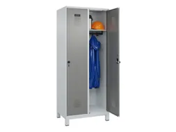 locker,HxBxD 1950x800x500mm,2vak,vak B 400mm,draaigrendel,voeten