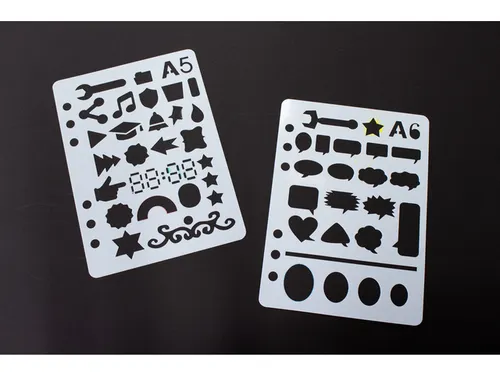 Sjablonen Kangaro 12 stuks 15x21cm assorti