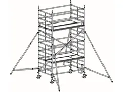 rolsteiger,reik H 5,4m,steiger H 4,64m,2platform(s),m. luik