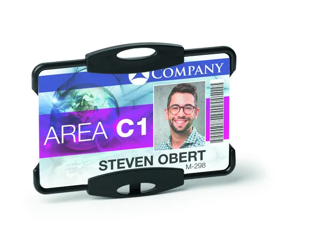 Durable ECO Badge 87x54mm kaarthouder voor 1 kaart Zwart