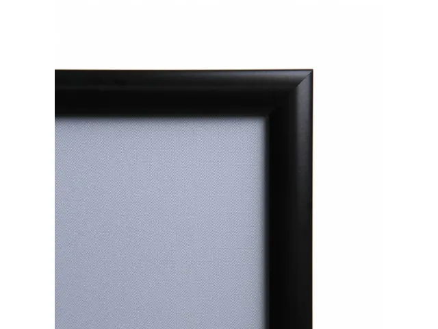 Cadre clipsable 50x70cm Coins biseautés Noir 25mm