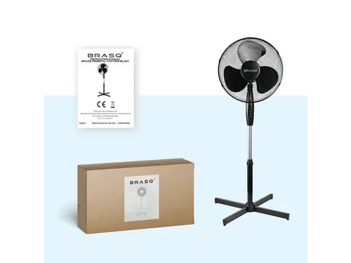 Statiefventilator BRASQ F300 Ø 40cm zwart