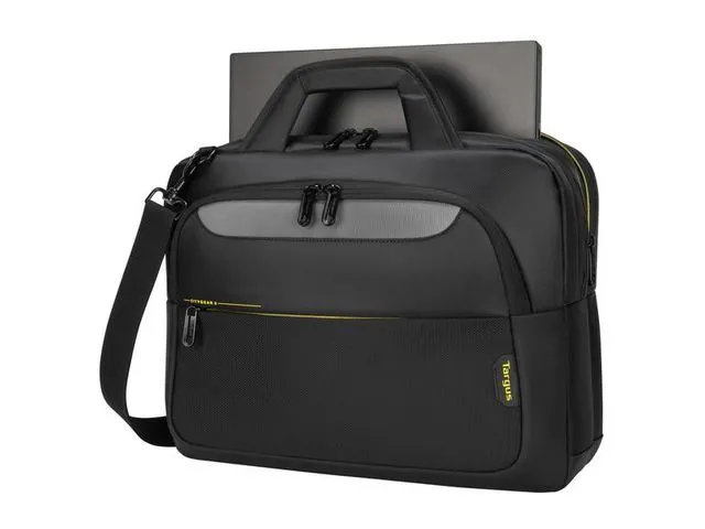 Citygear 12-14 Inch topload Laptoptas Zwart Polyester