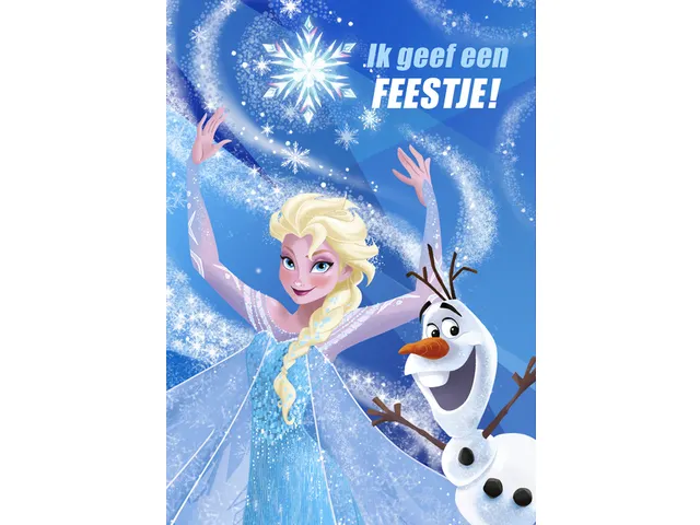 Hallmark Uitnodigingen Disney Frozen kaart + envelop