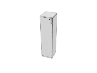 kantoorkast,HxBxD 1545x400x445mm,Bl-wit - 1