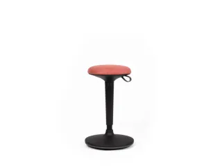 Zit-/Stahulp,Kantelbaar,Ronde Zitting,Zitting Stof Rood - 1