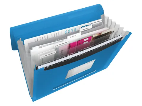 Projectmap Vivida Pp Blauw A4 6 Vaks