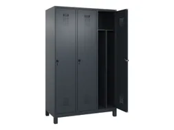 locker voor scheiding van kleding,HxBxD 1950x1200x500mm,3vak