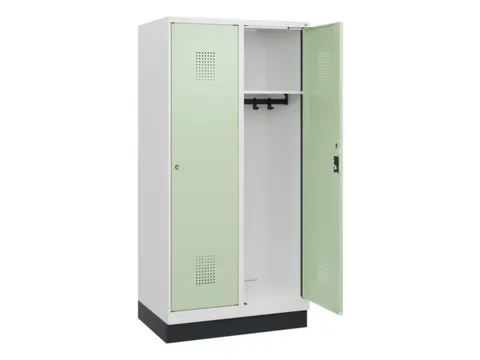 schoollocker,HxBxD 1630x800x500mm,2vak,vak B 400mm,cil.-slot,sokkel