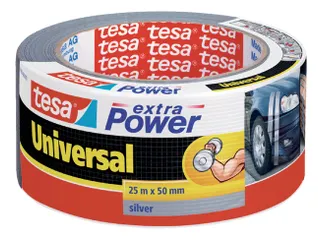 Plaktape Tesa Universal Extra Power 50mmx25m Zilver - 1
