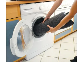 Schoonloopmat Binnen 40x60 Cm Wasbaar Grijs - 3