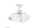 Support de plafond pour vidéoprojecteur Neomounts CL25-530WH1 blanc