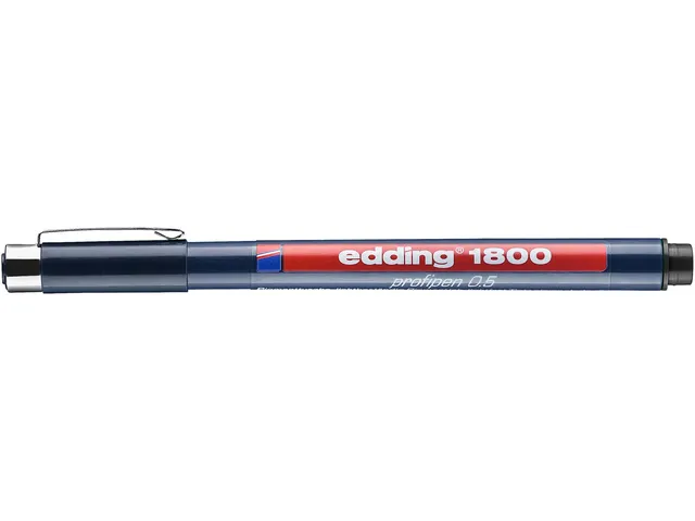 Fineliner Edding 1800 noir 0,5mm