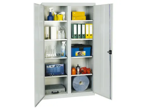 Draaideurkast Hxbxd 1800x1000x500mm 8legborden Ral7035