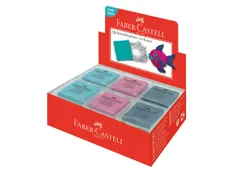 Kneedgum Faber-Castell in 3 kleuren assorti display 18 stuks