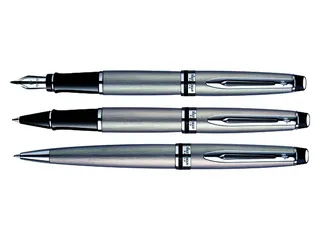 Vulpen Waterman Expert Stainless Steel CT Medium Blauwe inkt - 3