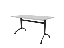 klaptafel,HxBxD 750x1400x800mm,hoekig,T-voet donkergrijs,ovale buis