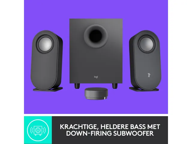 Logitech Z407 Bluetooth computerspeakers met subwoofer Draadloos