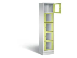 Lockerkast 1800x420x500mm 1x5 vakken Cilinderslot, Sokkel, RDS1108060