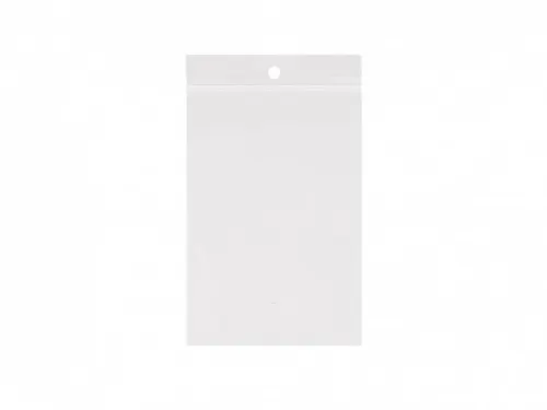Gripsealzak 350x450mm Transparant 50 micron ldpe 5mm ophanggat