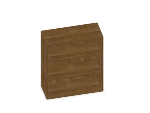 kantoorstelling,HxBxD 1150x1000x430mm,2xhouten vloer,decor romp noten