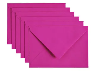Envelop Papicolor C6 114x162mm Felroze Gegomd - 1