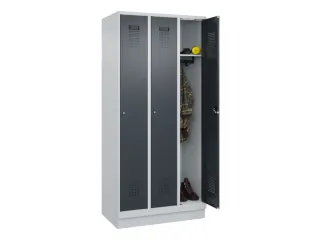 locker,HxBxD 1950x900x500mm,3vak,vak B 300mm,cil.-slot,sokkel - 1
