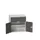 ladekast HxBxD 800x800x550mm 2laden 2deuren RAL7035 front RAL7016