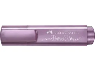 Tekstmarker Faber Castell Metallic robijn - 4