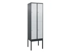 dubbeldekse locker,HxBxD 2120x600x500mm,2x2vak.,vak B 300mm