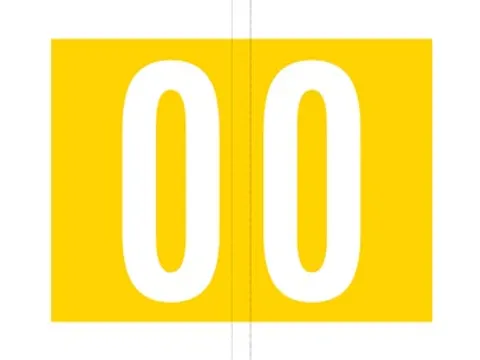 Jalema codetab 0 Geel gelamineerd, rol van 500 tabs