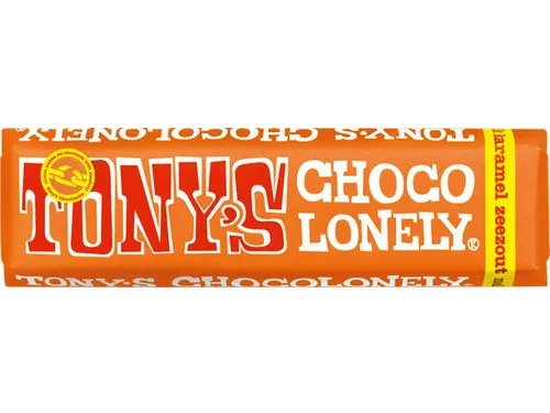 Chocolade Tony's Chocolonely reep 47gr karamel zeezout