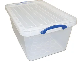 Opbergdoos 61 Liter Transparant Stapelbaar - 1