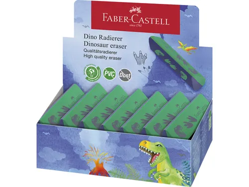 Gum Faber-Castell Dino groen stof- en PVC vrij