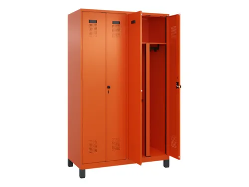 PBM-locker,HxBxD 1950x1200x500mm,4vak,vak B 300mm,draaigrendel
