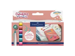 Marker creatief Faber-Castell Goldfaber brushpunt B set a 6 stuks Holi
