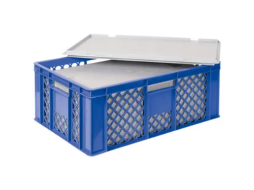 Euronorm-stapelbak,m. isoleerbox,HxLxB 240x600x400mm,43/20,4l,HDPE