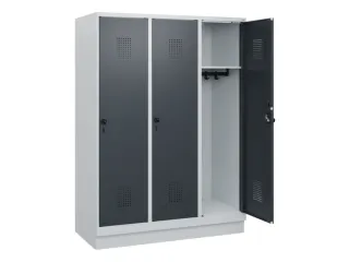 schoollocker,HxBxD 1630x1200x500mm,3vak,vak B 400mm,draaigrendel - 1
