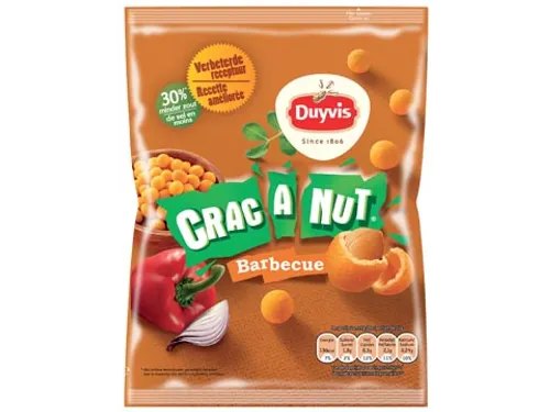 Nootjes Crac A Nut Barbecue Zakje 200 gram