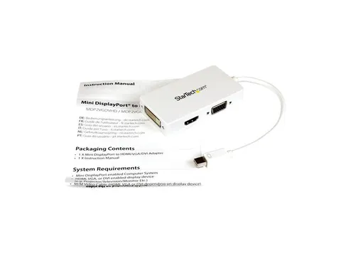 A/v-reisadapter Wit Mini Displayport Naar Vga Dvi Hdmi-converter