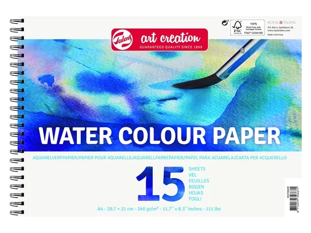 Aquarelverfpapier Talens Art Creation A4 15 vel 240gr