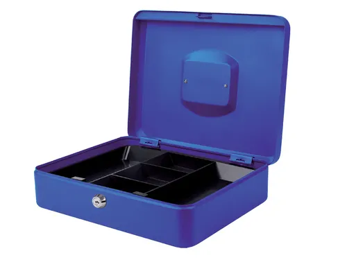 Geldkist Pavo 300x240x90mm blauw