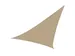 Voile solaire perméable triangulaire 5x5x5m Champagne
