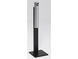 Staande Asbak 3.5 liter Hxbxd 1250x310x310mm Zilverkleurig Zwart Staal