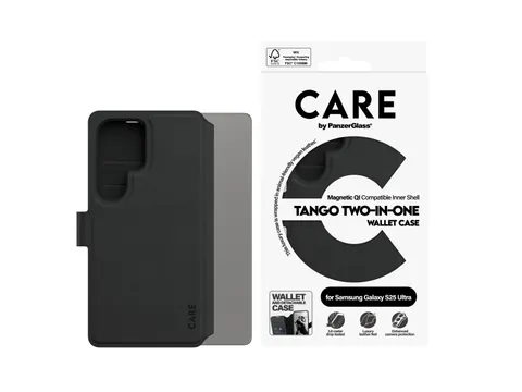 PanzerGlass CARE by Tango 2-in-1 Wallet Case w. Qi Compatible Sa
