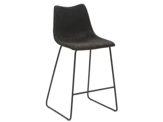 Barkruk mySOLO Sledeframe Zwart met Zitting kunstleder Vintage Zwart - 2