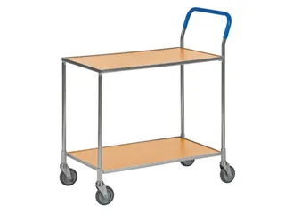 tafelwagen,draagverm. 150kg,2xstaalplaat,laadvl. LxB 760x430mm - 1
